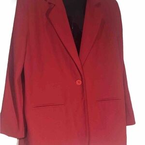 Elegant Red Women's Blazer